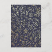 Navy blue | Kaarten voor gouden bruiloft (Achterkant)