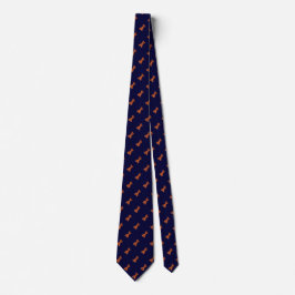 Navy Blue kaneel stick naadloos patroon Stropdas