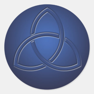 Navy Blue Keltische Liefdesknoop Bruiloft Sticker