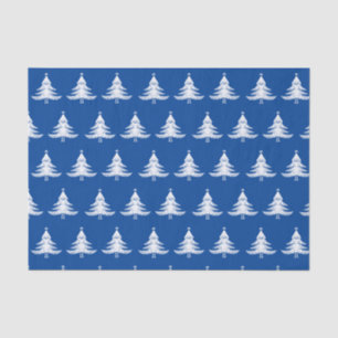 Navy Blue Kerstboom Tissuepapier