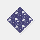 Navy Blue Kerstmis Servet (Hoek)