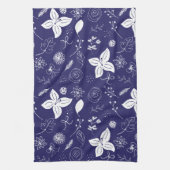 Navy Blue Kerstmis Theedoek (Verticaal)