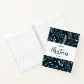 Navy Blue-kerstNotitieboek Notitieboek (Binnen)
