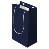 Navy Blue Klein Cadeauzakje (Voorkant Gekanteld)