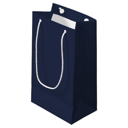 Navy Blue Klein Cadeauzakje (Voorkant Gekanteld)