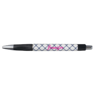 Navy Blue Knots Nautical Pen