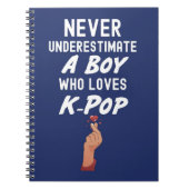 Navy Blue Kpop Cadeaus voor Jongen voor Kinderen V Notitieboek (Voorkant)