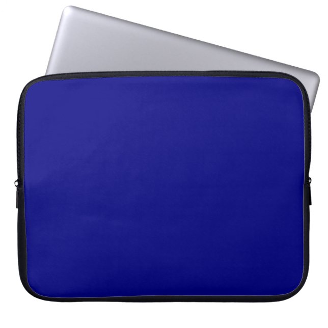 Navy Blue Laptop Sleeve (Voorkant)