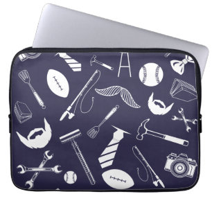 Navy Blue Laptop Sleeve