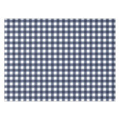 Navy Blue Large Classic Gingham Check Pset Tafelkleed (Voorkant (Horizontaal))