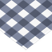 Navy Blue Large Classic Gingham Check Pset Tafelkleed (Gekanteld)