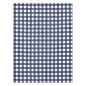 Navy Blue Large Classic Gingham Check Pset Tafelkleed (Voorkant)