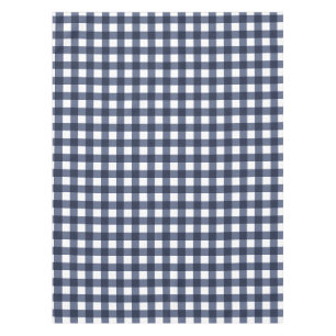 Navy Blue Large Classic Gingham Check Pset Tafelkleed