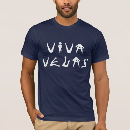 Navy Blue Las Vegas Legs T-shirt (Voorkant)