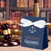 Navy Blue Law School Custom Graduation Party Bedankdoosjes
