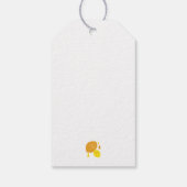 Navy Blue Lemon Art – Verfrissend Citrus Design Cadeaulabel (Achterkant)