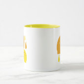 Navy Blue Lemon Art – Verfrissend Citrus Design Mok (Midden)
