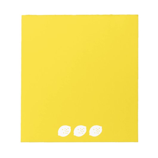 Navy Blue Lemon Art – Verfrissend Citrus Design Notitieblok (Voorkant)