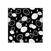 Navy Blue Lemon Art – Verfrissend Citrus Design Rubberstempel (Afrduk)