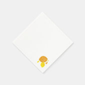 Navy Blue Lemon Art – Verfrissend Citrus Design Servet (Hoek)