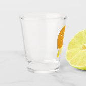 Navy Blue Lemon Art – Verfrissend Citrus Design Shot Glas (Links)