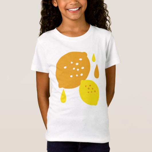 Navy Blue Lemon Art – Verfrissend Citrus Design T-shirt (Voorkant)