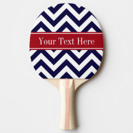 Navy Blue Lg Chevron Cranberry Name Monogram Tafeltennisbatje