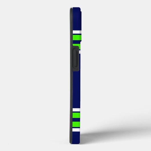 Navy Blue Limoen Grn Team Jersey Case-Mate iPhone Case (Achterkant / Rechts)