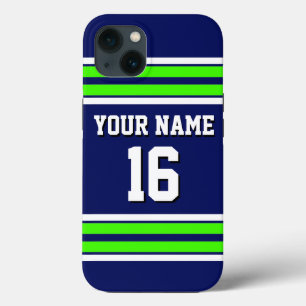 Navy Blue Limoen Grn Team Jersey Case-Mate iPhone Case