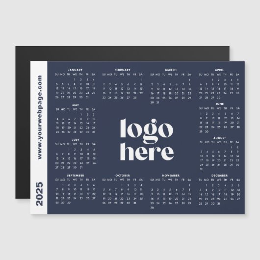 Navy Blue Logo Here 2025 Agenda (Voorkant / Achterkant)