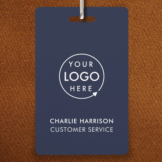 Navy Blue Logo ID | Moderne werknemers in het bedr Badge