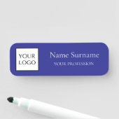 Navy Blue Logo Promotional  Naamplaatje (In situ)