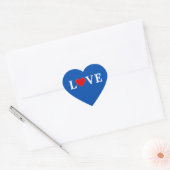 Navy Blue LOVE Hart Sticker (Envelop)