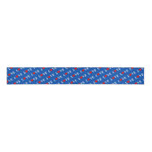 Navy Blue LOVE Heart Grosgrain Lint (Voorkant)