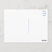 Navy Blue Love Hearts Blank Greeting Briefkaart (Achterkant)