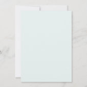Navy Blue Lush Spring Wedding Kaart (Achterkant)