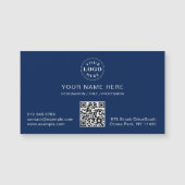 Navy Blue Magnetische Kaart met uw info (Voorkant)