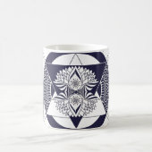 Navy Blue Mandala Koffiemok (Center)