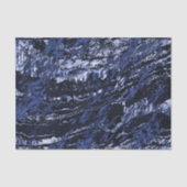 Navy Blue Marble Design Tissuepapier (Voorkant)