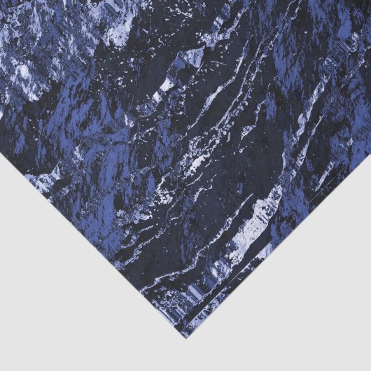Navy Blue Marble Design Tissuepapier (Detail)