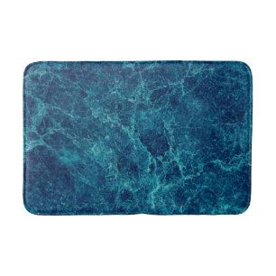 Navy Blue Marble Texture Badmat