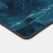 Navy Blue Marble Texture Bureaumat (Hoek)