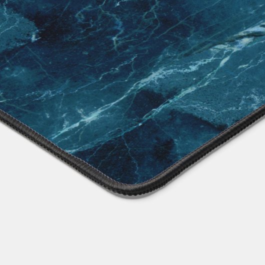 Navy Blue Marble Texture Bureaumat (Hoek)