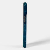 Navy Blue Marble Texture Case-Mate iPhone Case (Achterkant / Rechts)