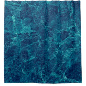 Navy Blue Marble Texture Douchegordijn (Voorkant)
