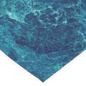 Navy Blue Marble Texture Korte Tafelloper (Hoek)