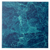 Navy Blue Marble Texture  Tegeltje (Voorkant)