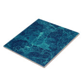 Navy Blue Marble Texture  Tegeltje (Zijkant)