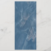 Navy blue marmer geometrische romantische kalligra menu (Achterkant)