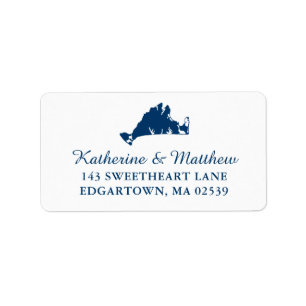 Navy Blue Marthas Vineyard Wedding Etiket